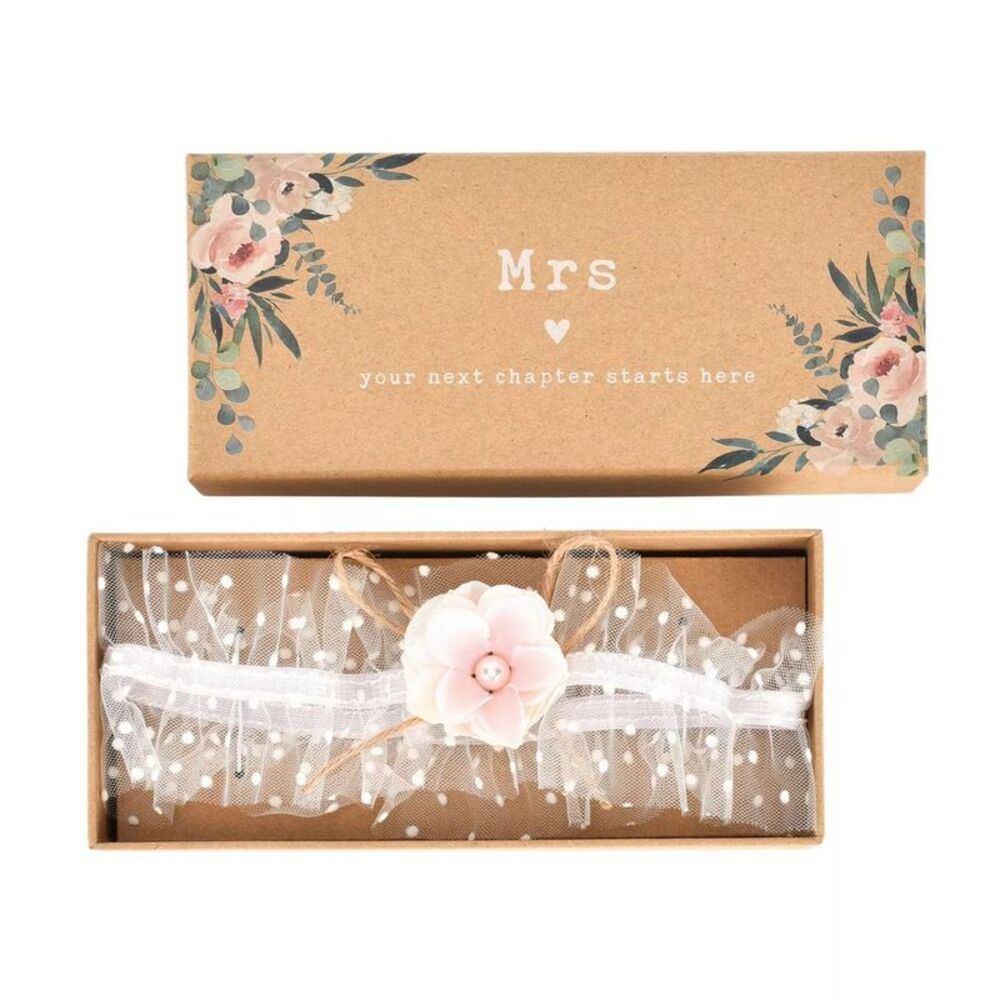 Celebrations Womens/Ladies Love Story Bridal Garter / White